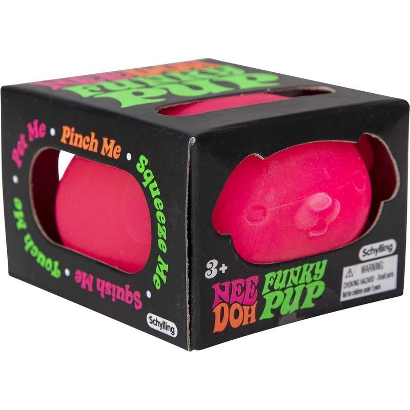 NeeDoh Funky Pup Pink 1 NeeDoh Funky Pup Pink