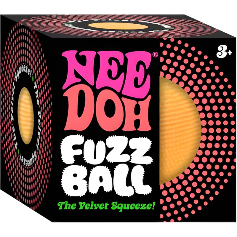 NeeDoh Fuzz Ball Velvet Squeeze Orangrageous 1 NeeDoh Fuzz Ball Velvet Squeeze Orangrageous