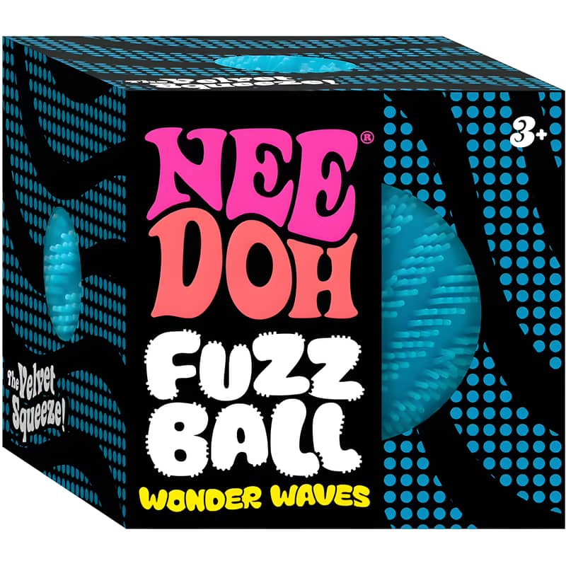 NeeDoh Fuzz Ball Wonder Waves Blue 1 NeeDoh Fuzz Ball Wonder Waves Blue