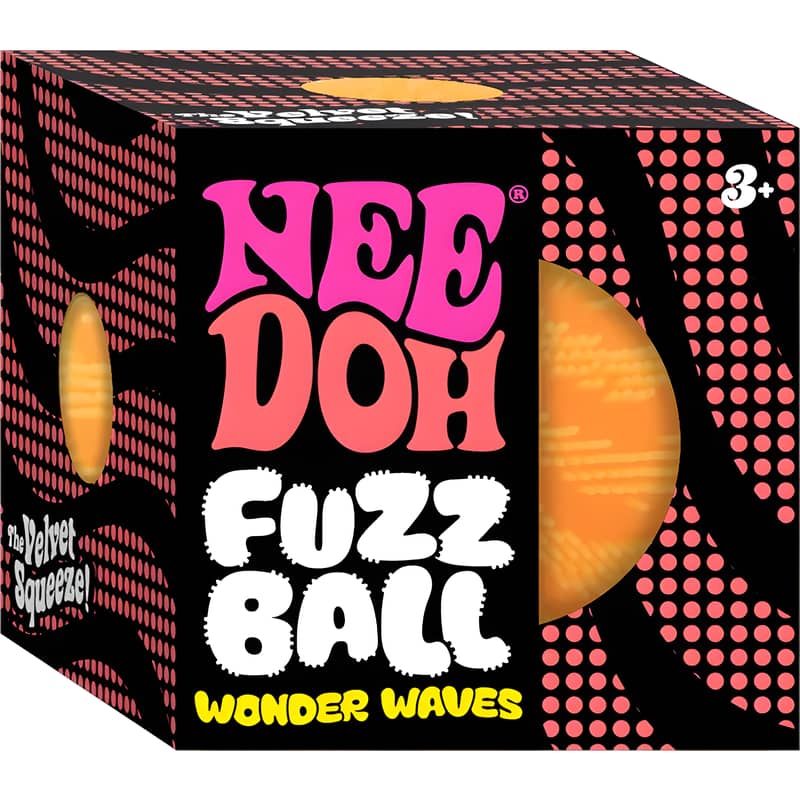 NeeDoh Fuzz Ball Wonder Waves Orange 1 NeeDoh Fuzz Ball Wonder Waves Orange