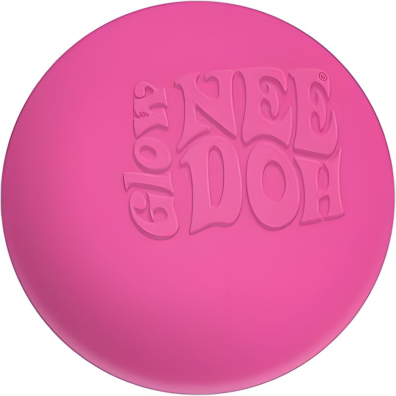 NeeDoh Glow in the Dark Pink 2 NeeDoh Glow in the Dark Pink - Image 2