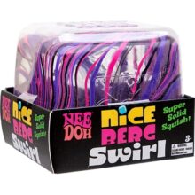NeeDoh Nice Berg Mega Swirl Purple Pink Black