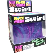 NeeDoh Nice Cube Swirl Blue Pink Purple
