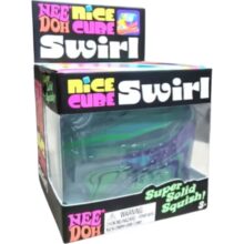 NeeDoh Nice Cube Swirl Green Blue Purple