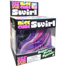NeeDoh Nice Cube Swirl Pink Purple Black