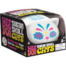NeeDoh Sugar Skull Cats Blue