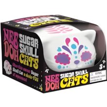 NeeDoh Sugar Skull Cats Pink