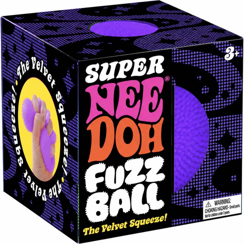 NeeDoh Super Fuzz Ball Purple 1 NeeDoh Super Fuzz Ball Purple