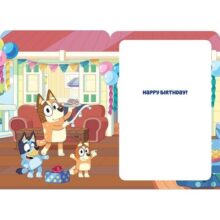 Alternative view of Bluey 1st Birthday Card