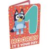 Bluey 1st Birthday Card