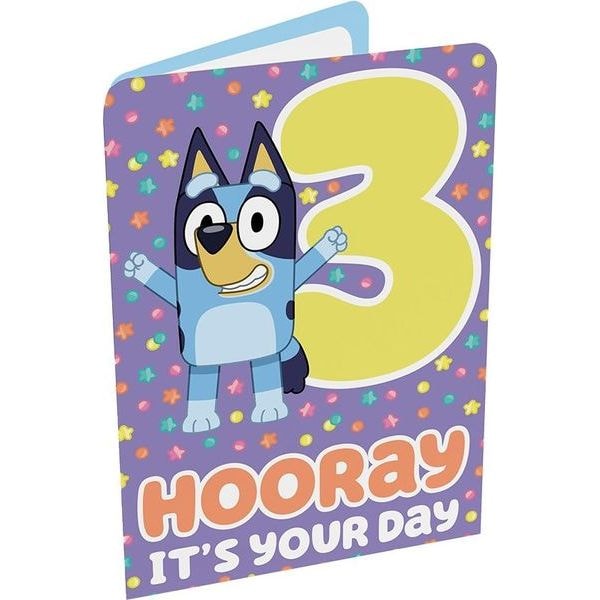 Bluey 3rd Birthday Card 1 Bluey 3rd Birthday Card