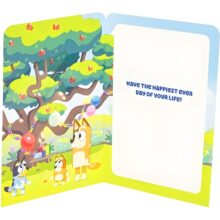 Alternative view of Bluey 4th Birthday Card