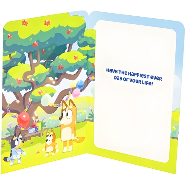 Bluey 4th Birthday Card 2 Bluey 4th Birthday Card - Image 2