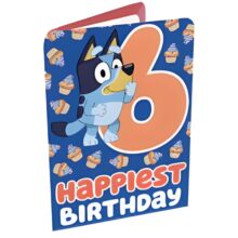 Bluey 6th Birthday Card