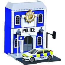 Alternative view of Bburago 1:43 Street Fire City Police Station Playset