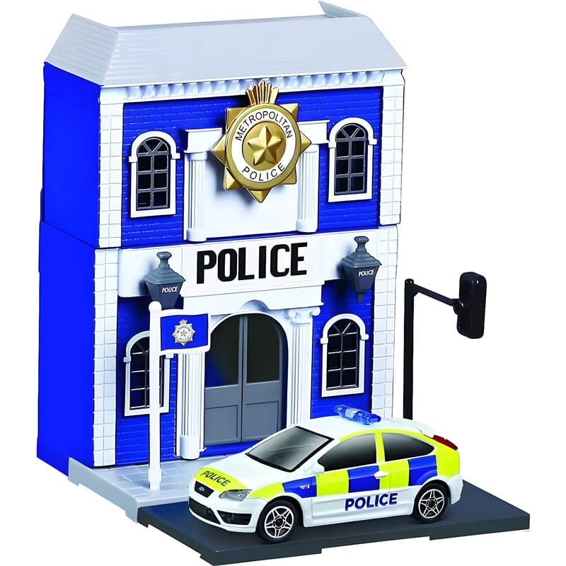 Bburago 1:43 Street Fire City Police Station Playset 2 Bburago 1:43 Street Fire City Police Station Playset - Image 2