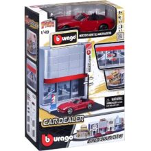 Bburago 1:43 Street Fire City Car Dealer Playset