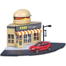 Alternative view of Bburago 1:43 Street Fire City Fast Food Restaurant Playset