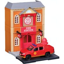 Alternative view of Bburago 1:43 Street Fire City Fire Station Playset