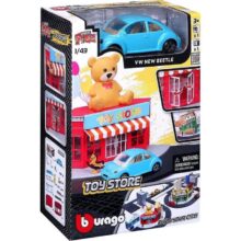 Bburago 1:43 Street Fire City Toy Store Playset
