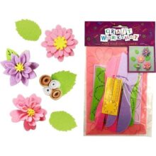 Craft Workshop Make Your Own Felt Flowers Kit with Leaves