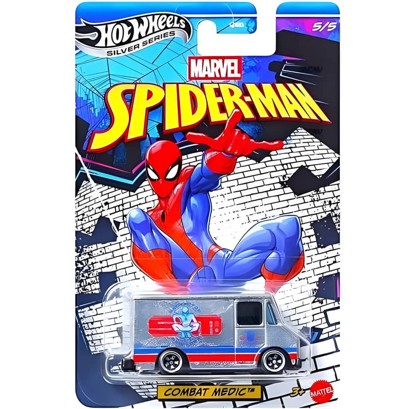 Hot Wheels Silver Series Marvel Spider-Man Combat Medic 1 Hot Wheels Silver Series Marvel Spider-Man Combat Medic