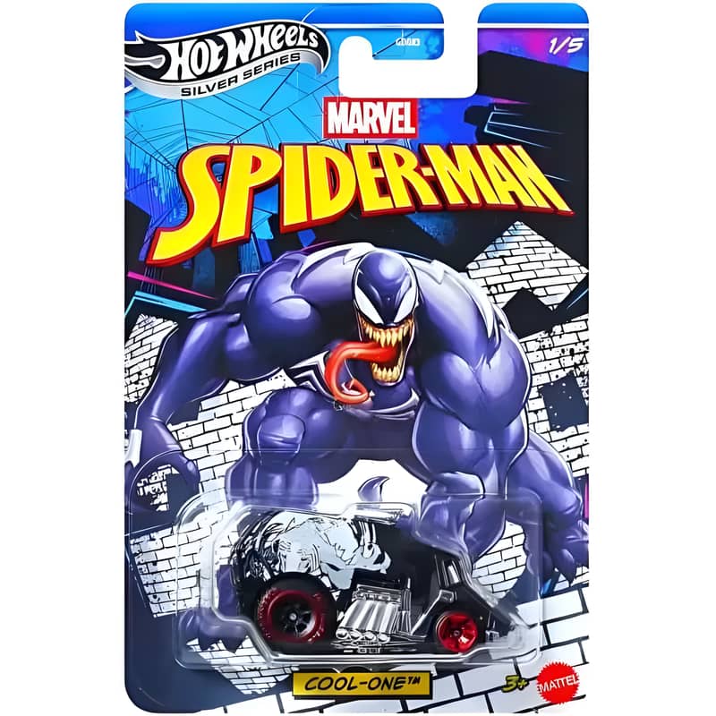 Hot Wheels Silver Series Marvel Spider-Man Cool-One Venom 1 Hot Wheels Silver Series Marvel Spider-Man Cool-One Venom
