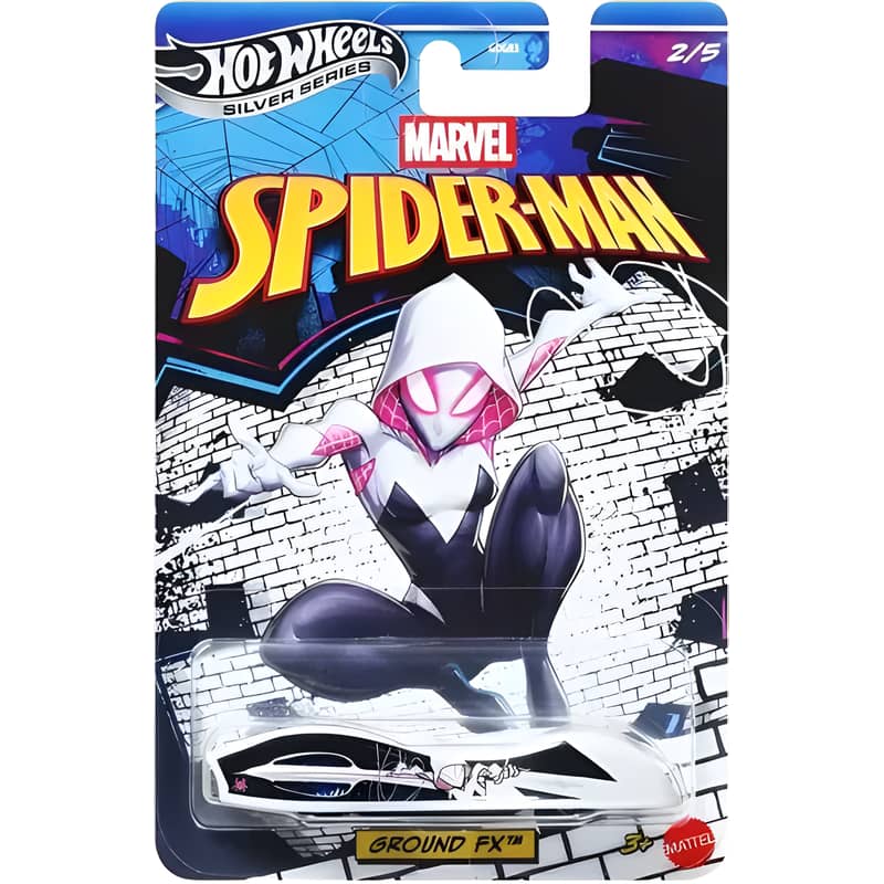 Hot Wheels Silver Series Marvel Spider-Man Ground FX Spider-Gwen 1 Hot Wheels Silver Series Marvel Spider-Man Ground FX Spider-Gwen