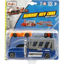 Maisto Fresh Metal Burnin Key Cars Hauler Launcher Blue