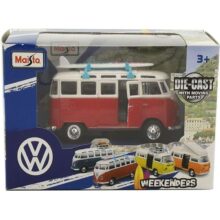 Maisto Weekenders Volkswagen Campervan Diecast Red 11.5 cm