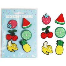 Soft Shoe Charms 6 Pack Fruits