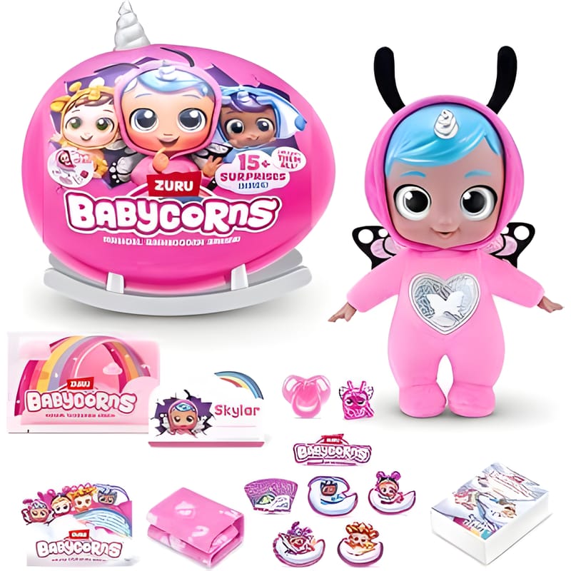 ZURU Rainbocorns Babycorns Surprise Series 1 Small Plush 2 ZURU Rainbocorns Babycorns Surprise Series 1 Small Plush - Image 2