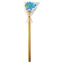 Pencil with Dinosaur Eraser Topper Blue Triceratops