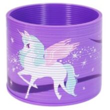 Unicorn Magic Spring 76x65mm Purple Winged Unicorn
