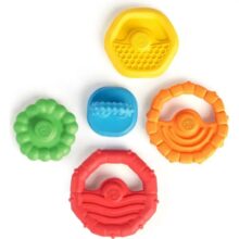Baby Einstein Stack and Teethe Multi-Textured Teether Toy - Image 3