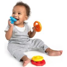 Baby Einstein Stack and Teethe Multi-Textured Teether Toy - Image 4