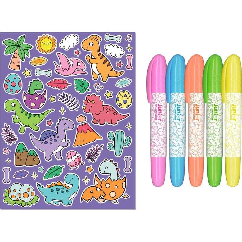 Jr Kaleidoscope Dinosaur Colouring Kit 2 Jr Kaleidoscope Dinosaur Colouring Kit - Image 2