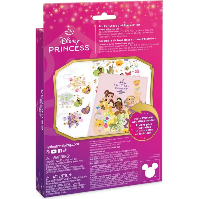 Make It Real Disney Princess Sticker Story and Bracelet Kit 94 Piece 7 Make It Real Disney Princess Sticker Story and Bracelet Kit 94 Piece - Image 7