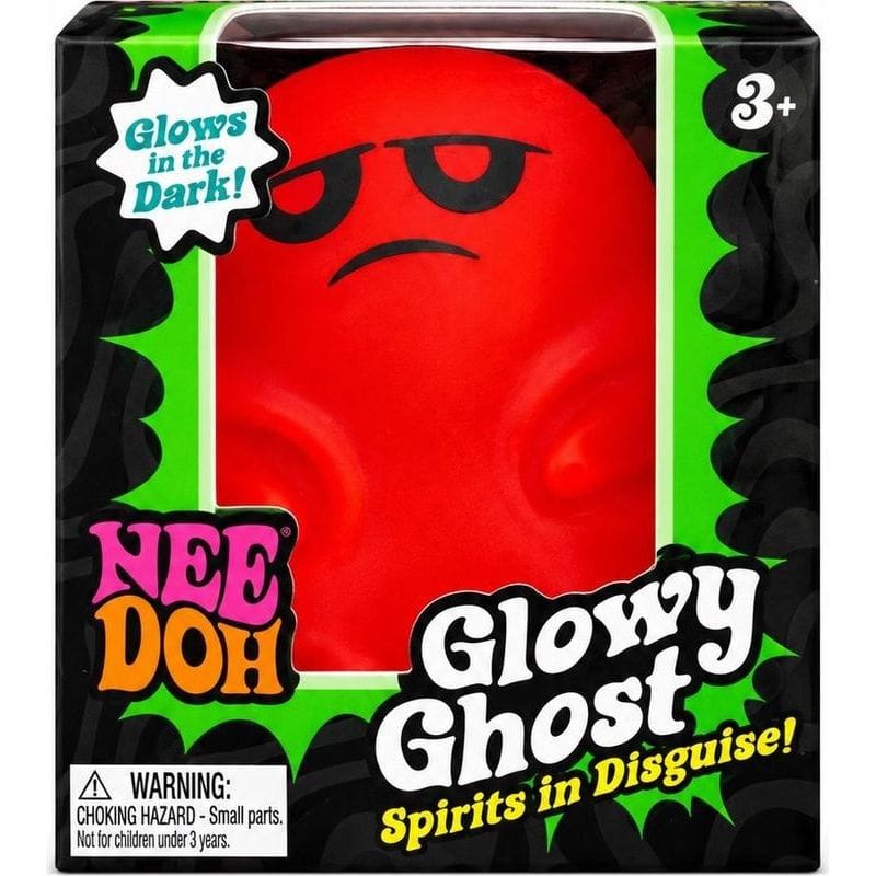 NeeDoh Glowy Ghost Orange Witch 1 NeeDoh Glowy Ghost Orange Witch