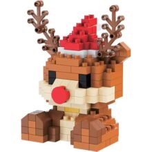 Alternative view of Artwrap Christmas Building Blocks Kit 183 Pieces Reindeer