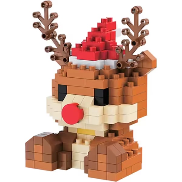 Artwrap Christmas Building Blocks Kit 183 Pieces Reindeer 2 Artwrap Christmas Building Blocks Kit 183 Pieces Reindeer - Image 2