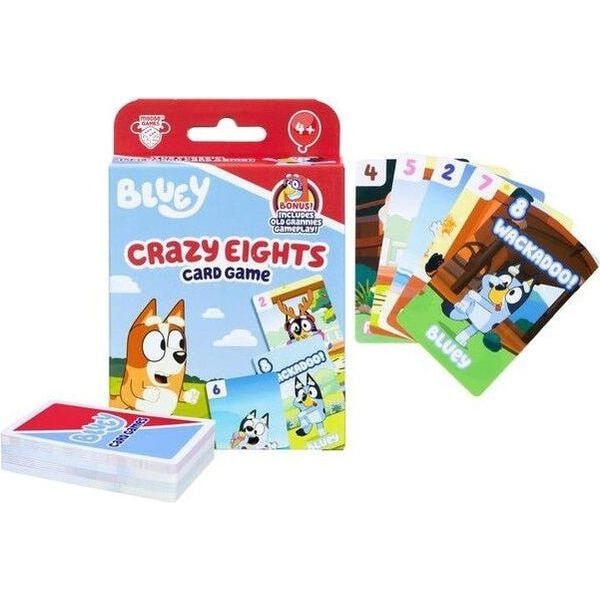 Bluey Crazy Eights Card Game 1 Bluey Crazy Eights Card Game