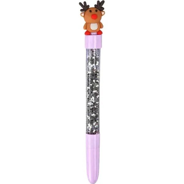 Artwrap Christmas Glitter Pen 19cm Reindeer 1 Artwrap Christmas Glitter Pen 19cm Reindeer