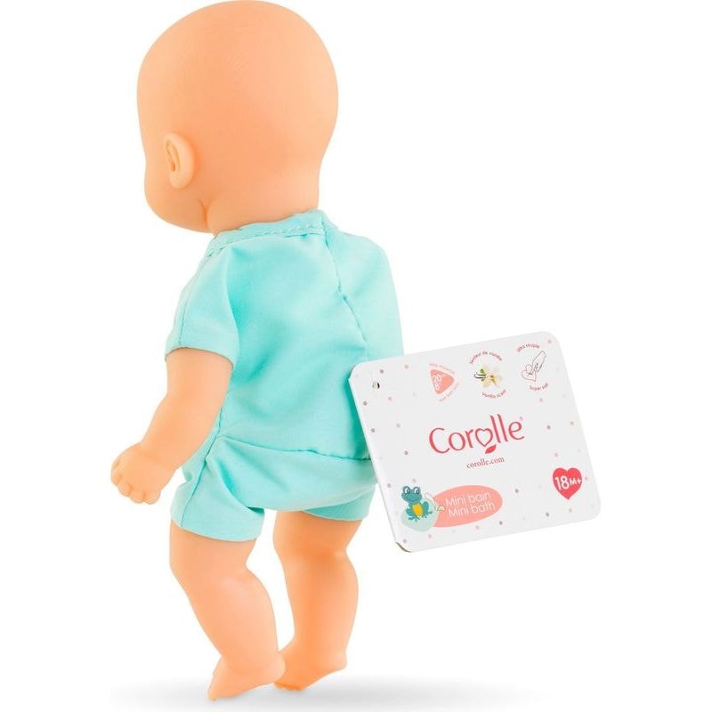Corolle Mini Bath Blue Baby Doll 20cm 2 Corolle Mini Bath Blue Baby Doll 20cm - Image 2