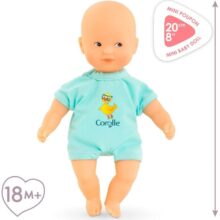 Corolle Mini Bath Blue Baby Doll 20cm 8 Corolle Mini Bath Blue Baby Doll 20cm - Image 4