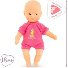 Corolle Mini Bath Pink Baby Doll 20cm - Image 5