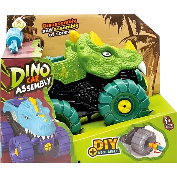 DIY Dino Car Green Dinosaur Truck 1 DIY Dino Car Green Dinosaur Truck