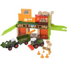Alternative view of Dickie Toys Micro Farm Station Playset with 3 Vehicles 1:64
