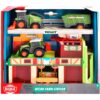 Dickie Toys Micro Farm Station Playset with 3 Vehicles 1:64