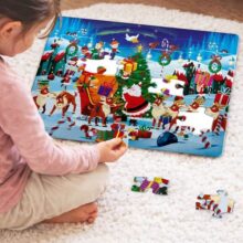 Alternative view of Hinkler Christmas Wonderland 35 Piece Frame Tray Puzzle